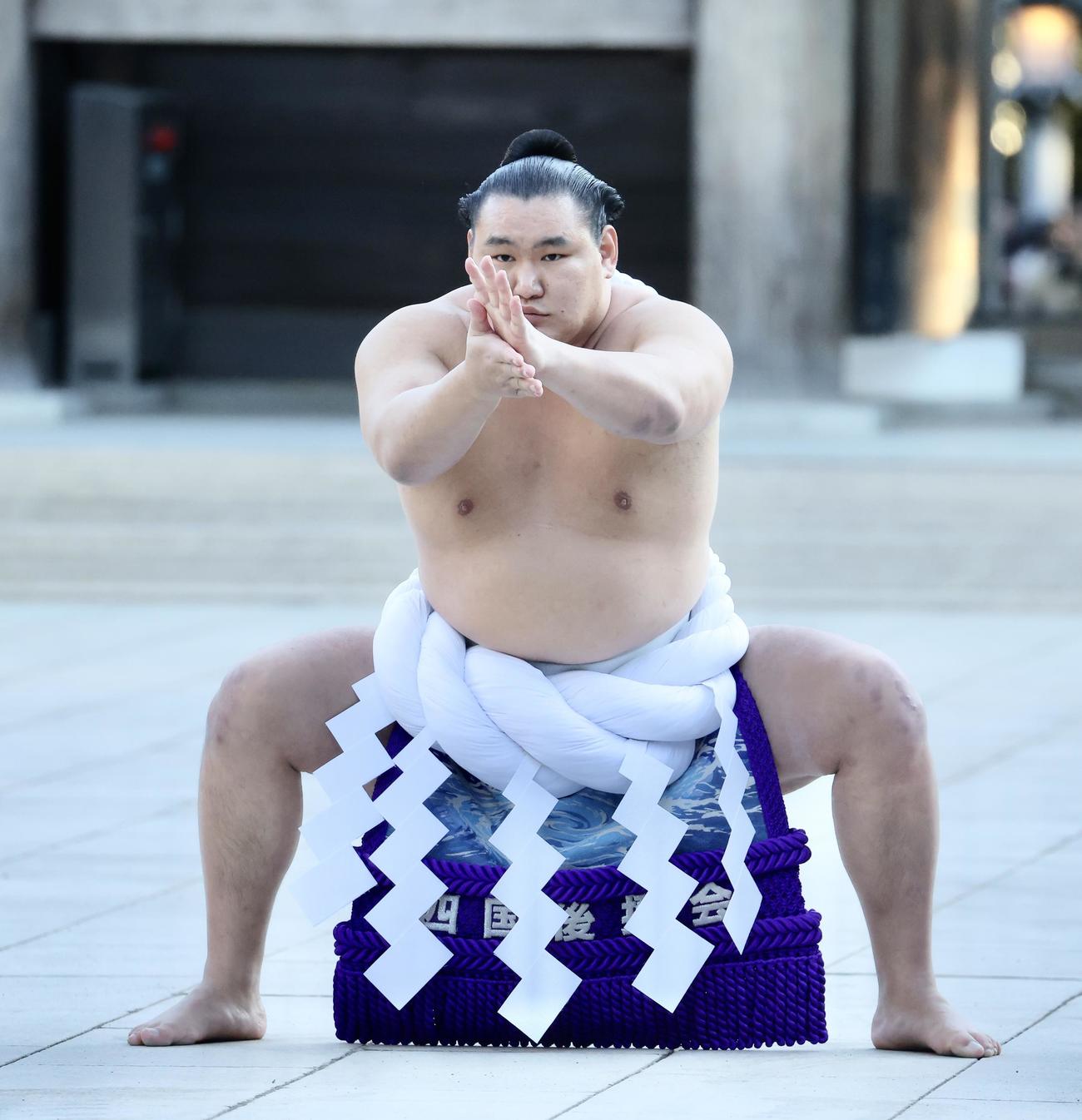 明治神宮奉納土俵入りする豊昇龍（2026年1月撮影）
