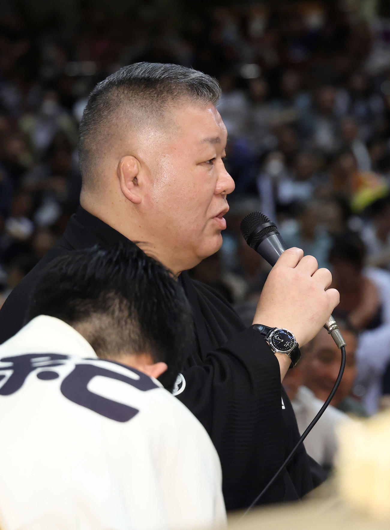 高田川審判長（元関脇安芸乃島）（2025年5月撮影）