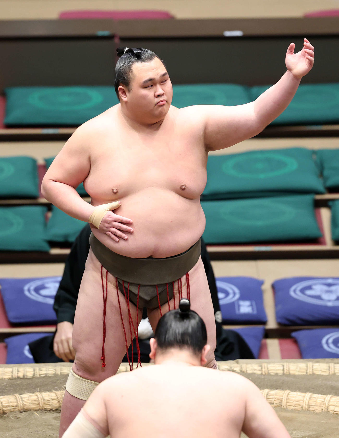 所作する貴正道（撮影・鈴木正人）