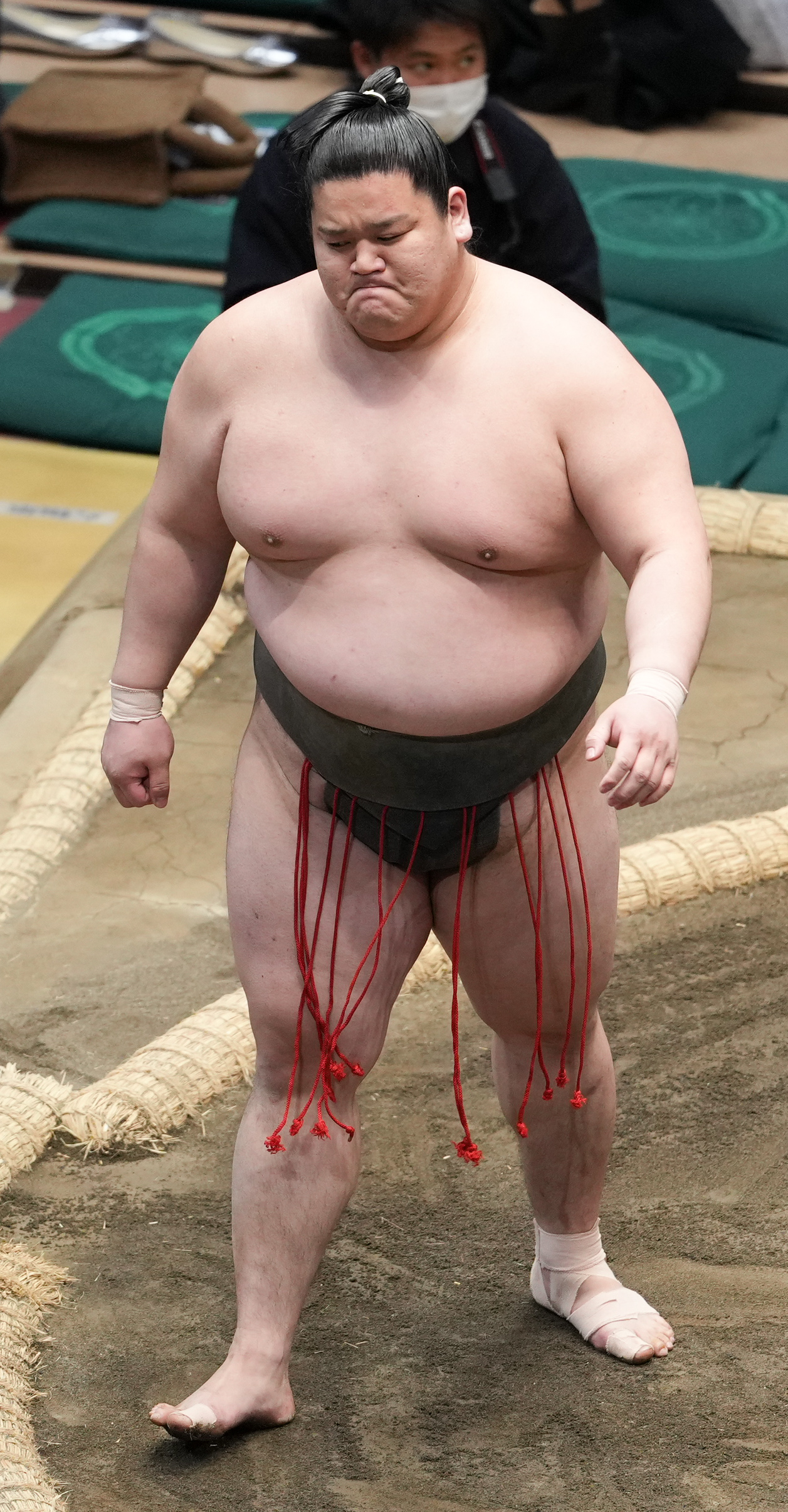 幕下優勝を決めた延原（撮影・小沢裕）