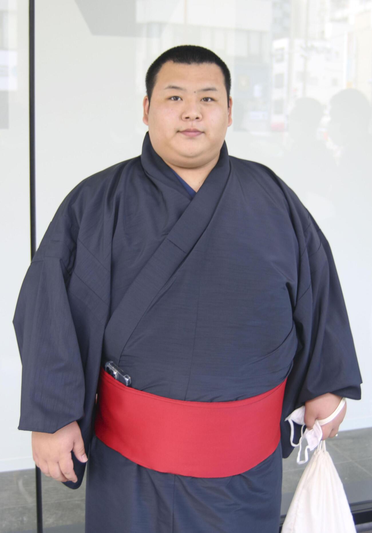 大相撲春場所の新弟子検査を受けた川副楓馬（共同）