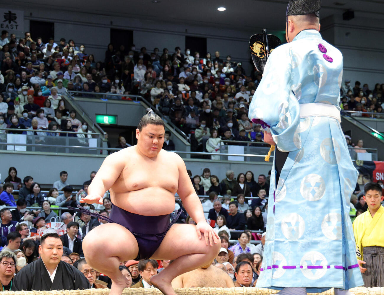 大の里の休場で義ノ富士が不戦勝となる（撮影・上山淳一）