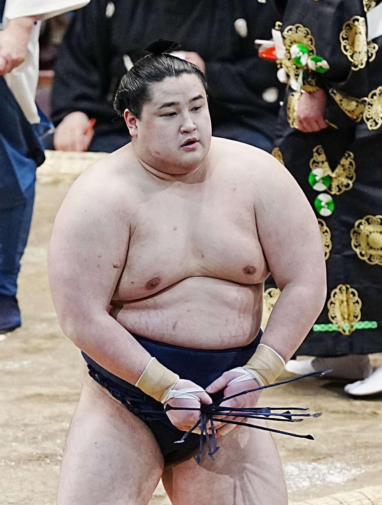 2ケタ白星に王手をかけた若ノ勝（撮影・小沢裕）