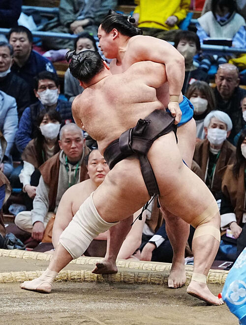 朝乃山４連勝で８勝４敗、左膝大けがから再起後は７場所連続勝ち越し　残る３番で２桁白星目指す