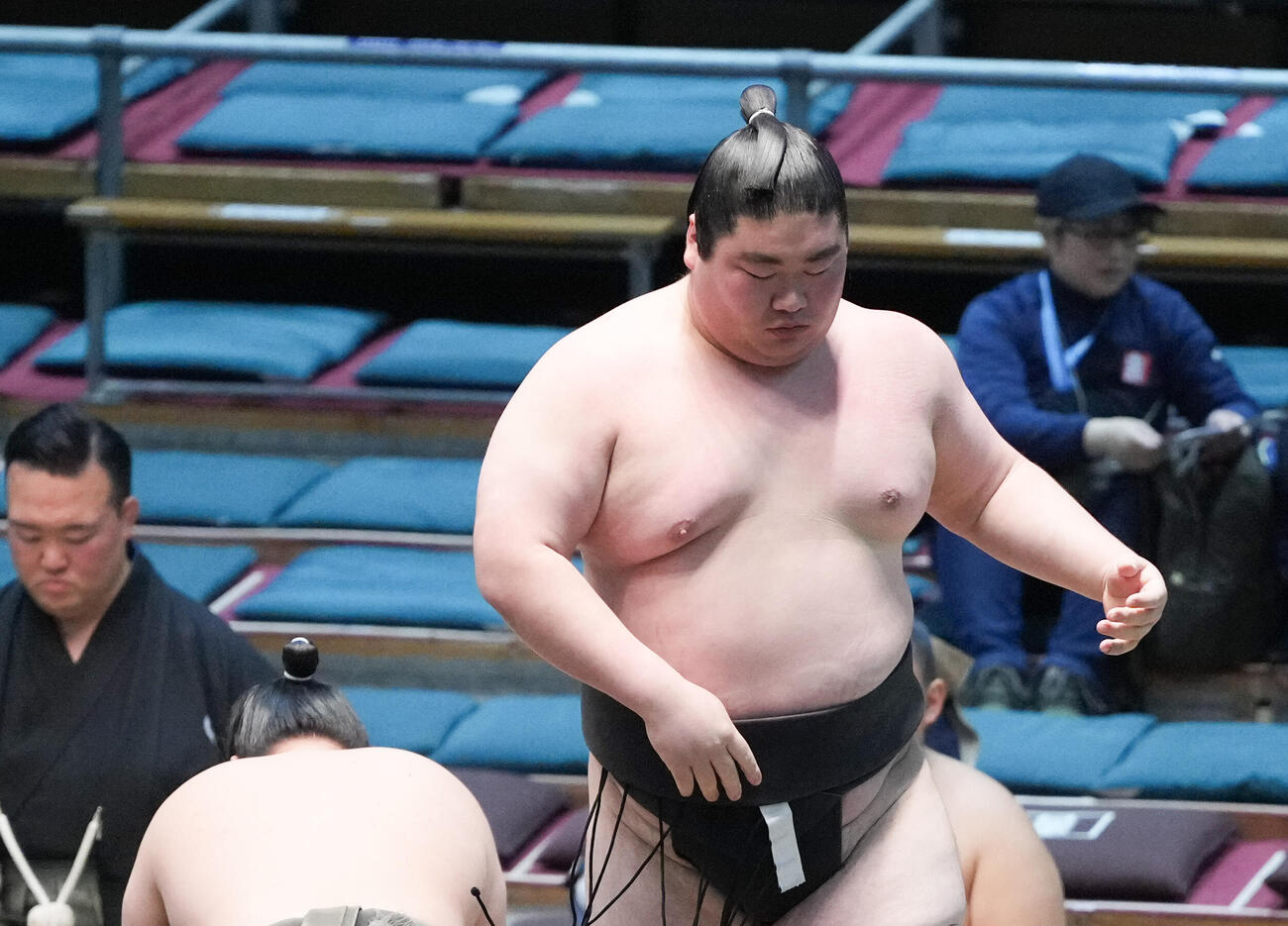 序ノ口の優勝決定戦に進んだ阿龍（撮影・小沢裕）