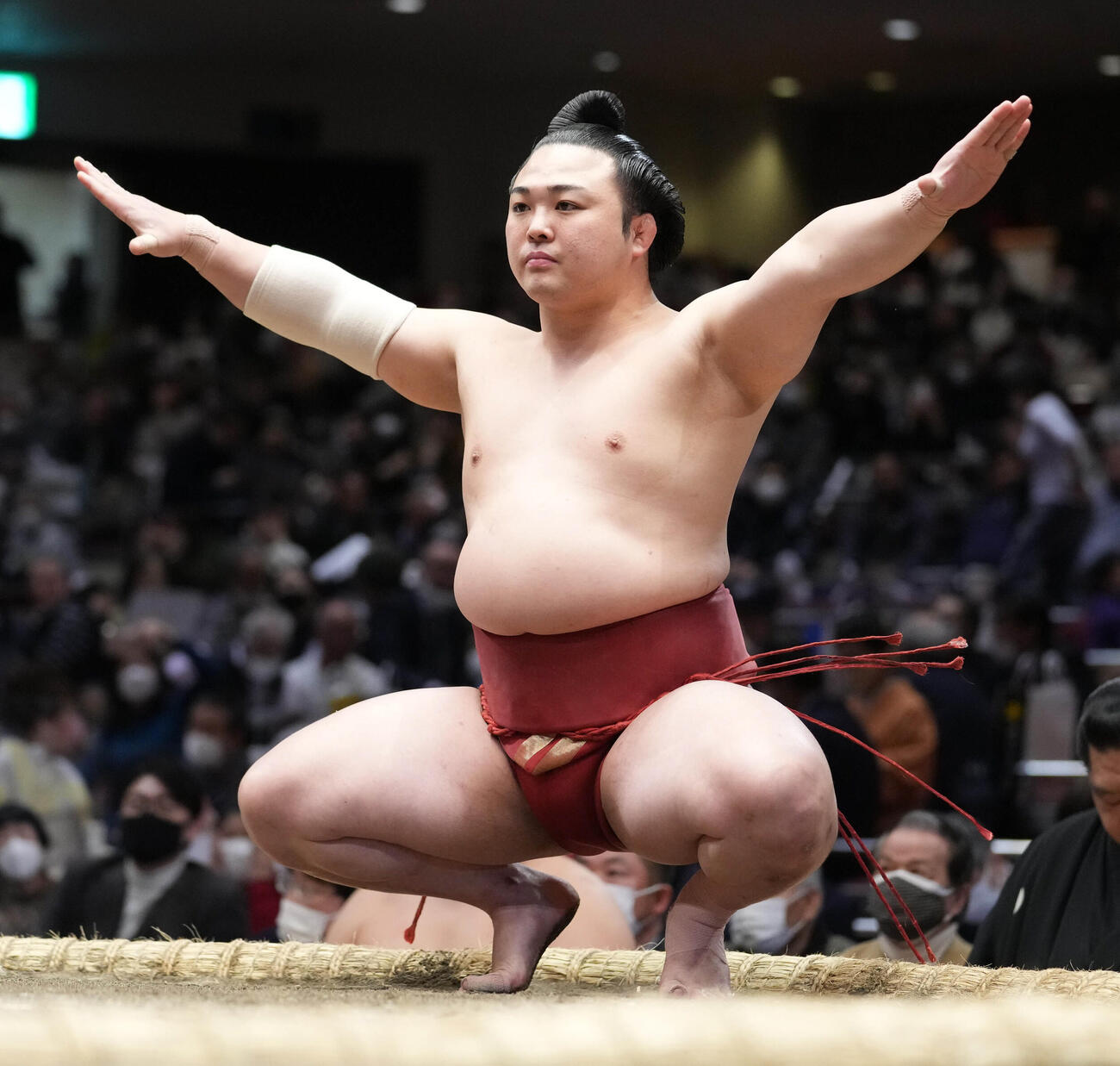 来場所帰り十両なるか！！ 大相撲 炎鵬 三日月ショルダー