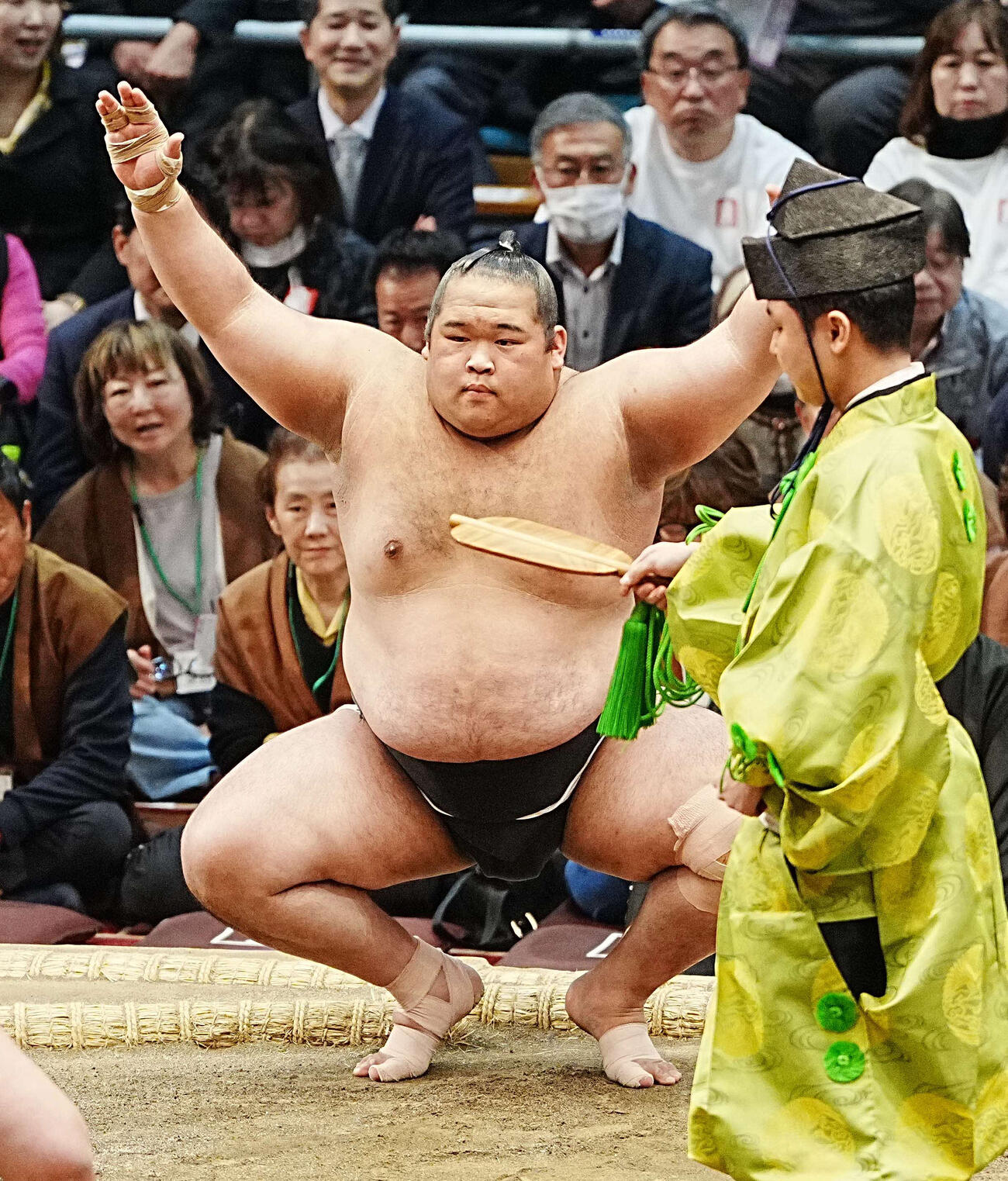 三段目優勝の生田目（撮影・小沢裕）