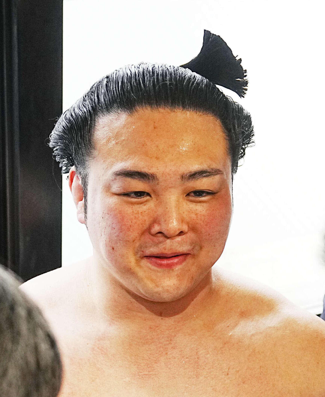 笑顔を見せる炎鵬（2026年3月18日）