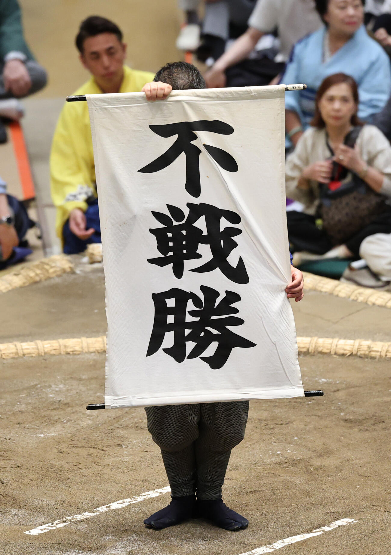 高安が休場で王鵬の不戦勝となる（撮影・野上伸悟）