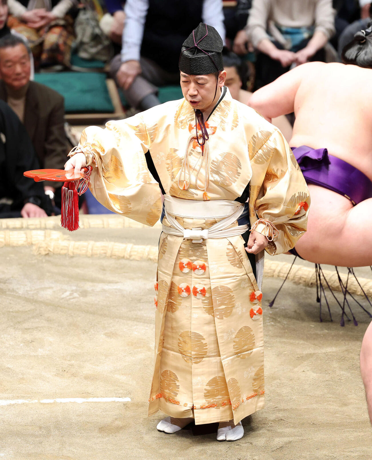 復帰した行司の木村光之助（2026年1月撮影）　