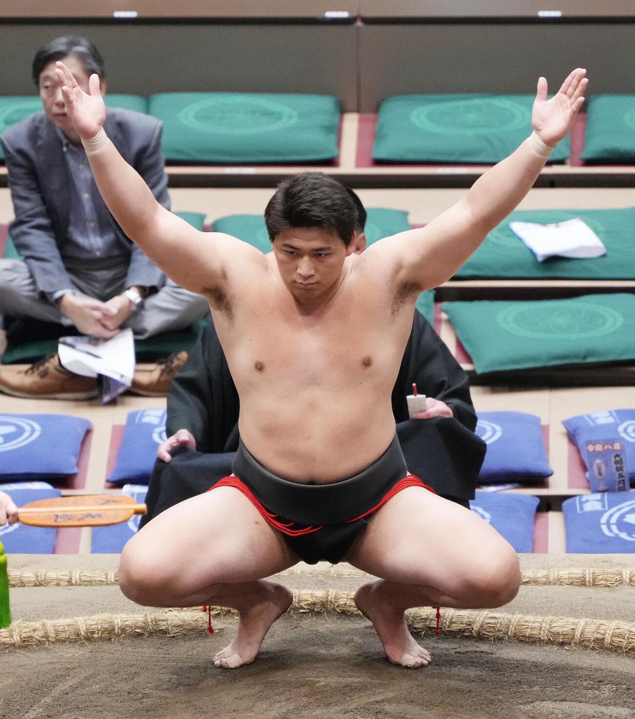 大相撲夏場所13日目　幕下の大森（撮影・小沢裕）　＝2026年5月22日