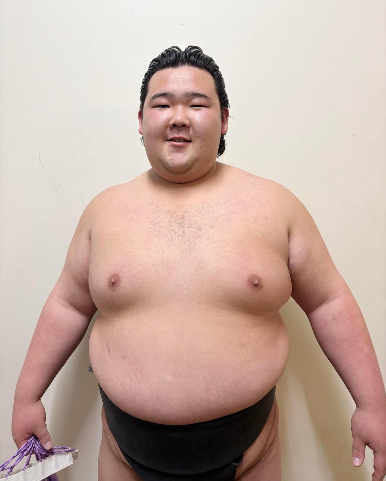 大相撲夏場所13日目　序二段優勝の翔盛　