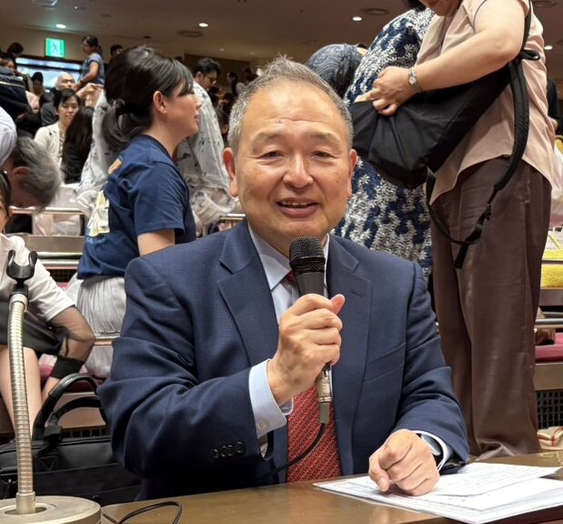 桐山親方の引退相撲の司会を務めた元NHKの吉田賢アナウンサー