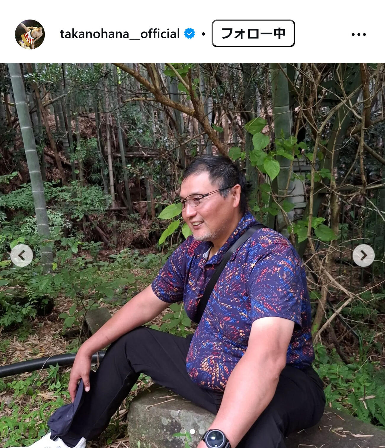 貴乃花光司氏のインスタグラムから