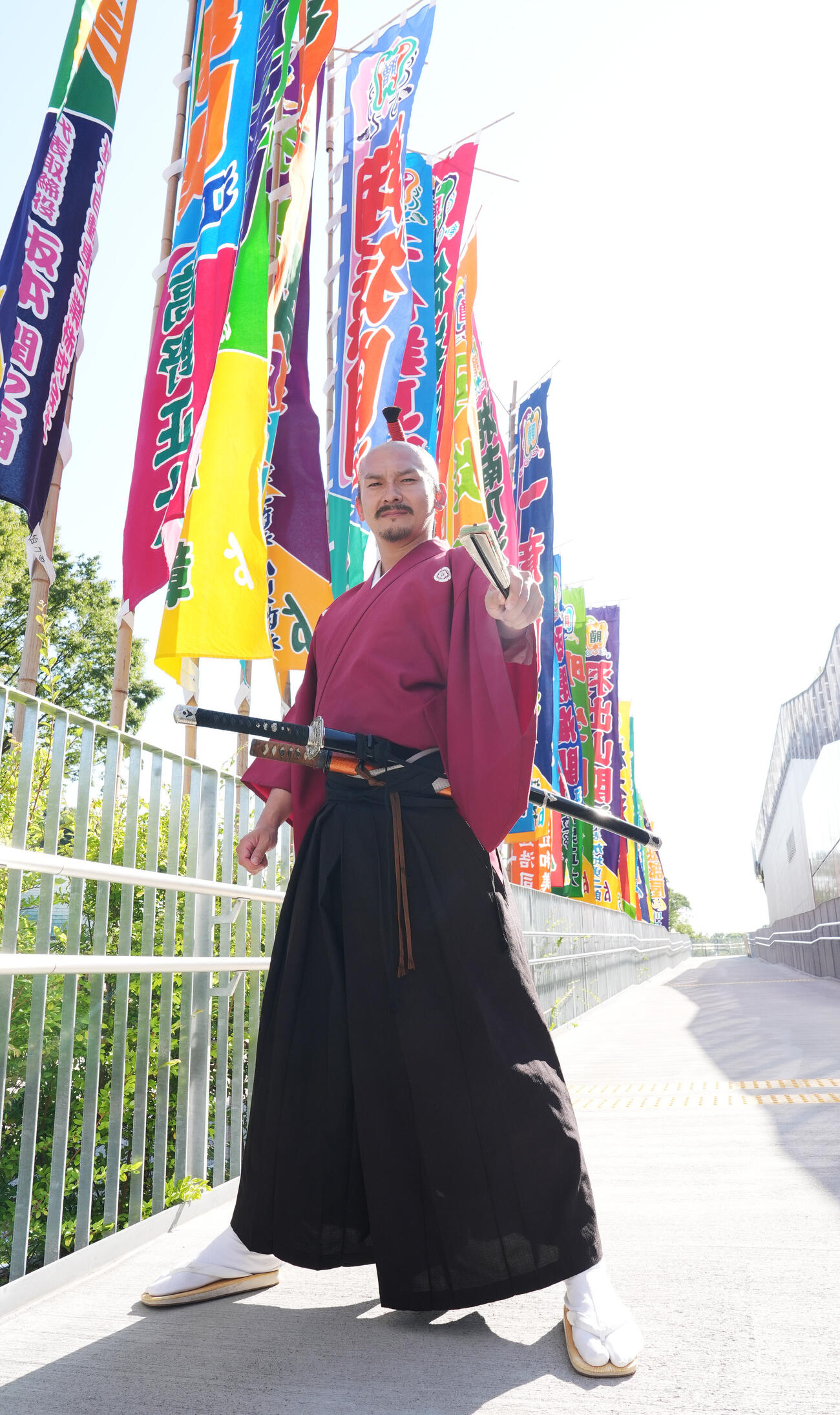 名古屋おもてなし武将隊の織田信長（撮影・森本幸一）