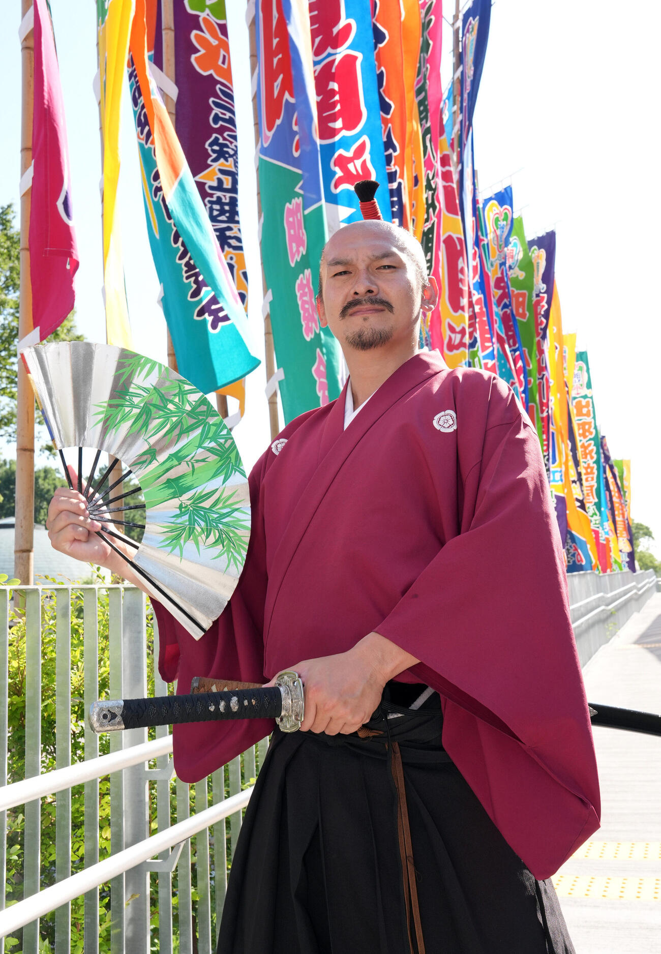 名古屋おもてなし武将隊の織田信長（撮影・森本幸一）