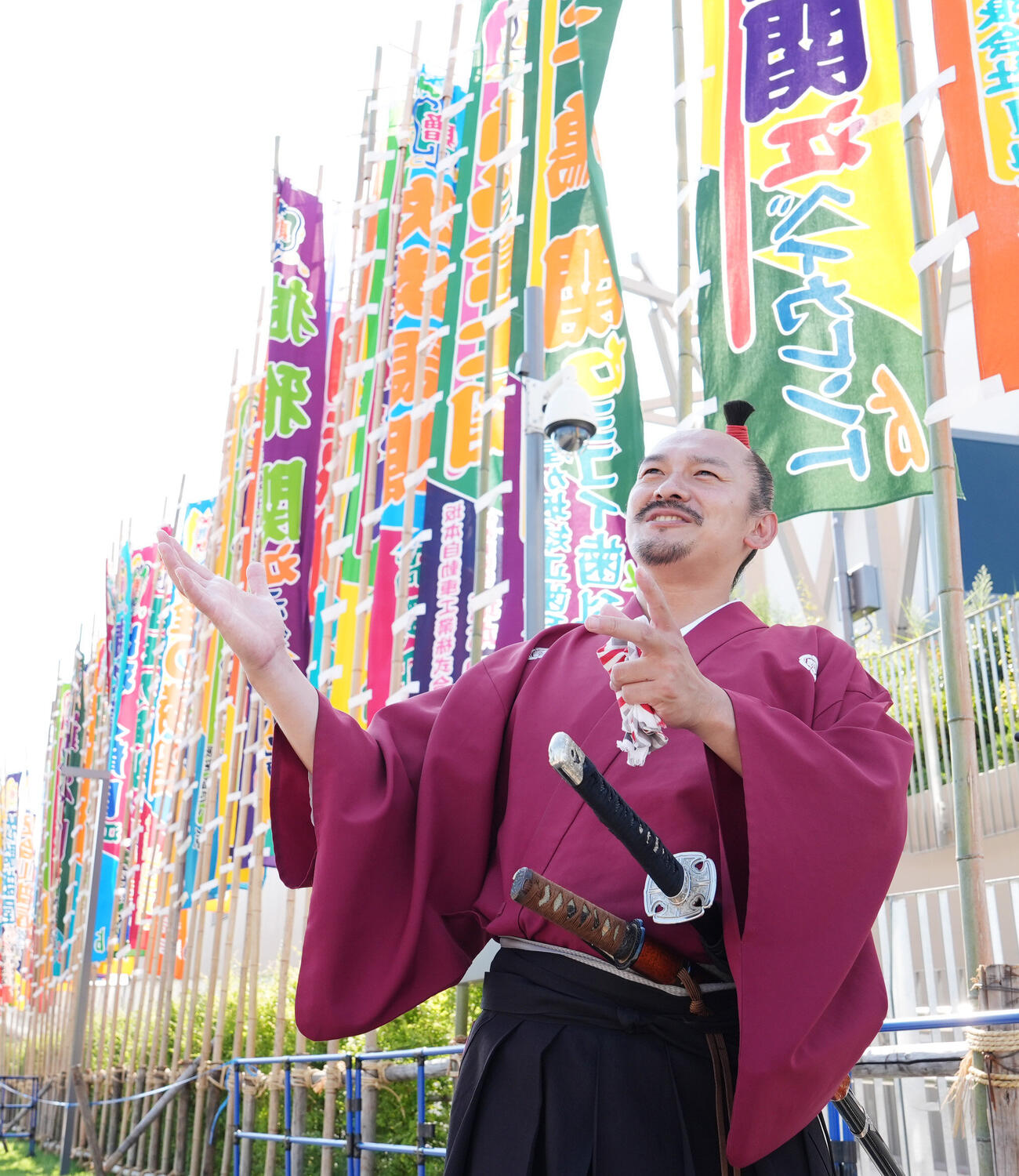 名古屋おもてなし武将隊の織田信長（撮影・森本幸一）