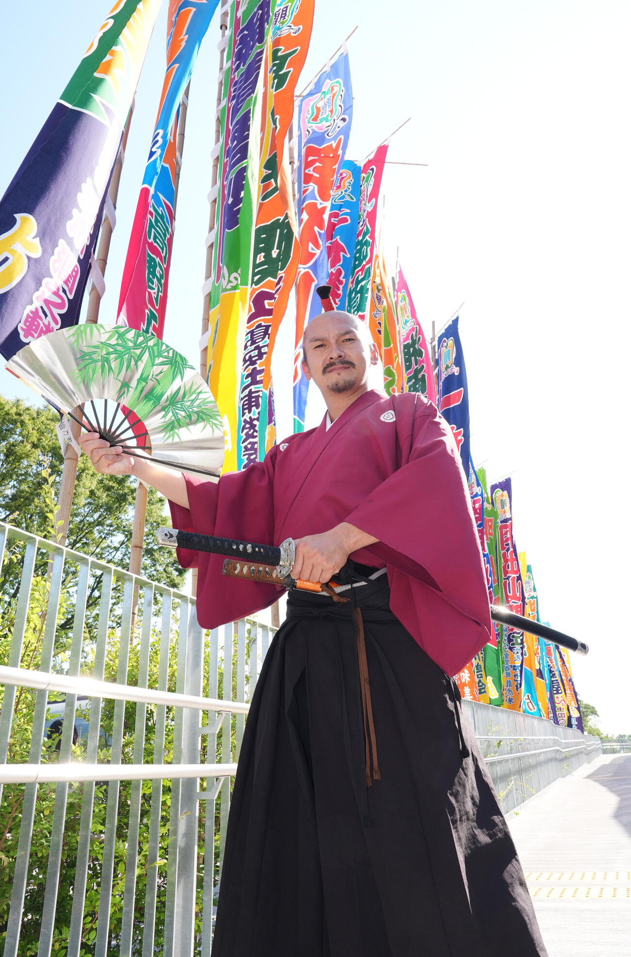 名古屋おもてなし武将隊の織田信長（撮影・森本幸一）