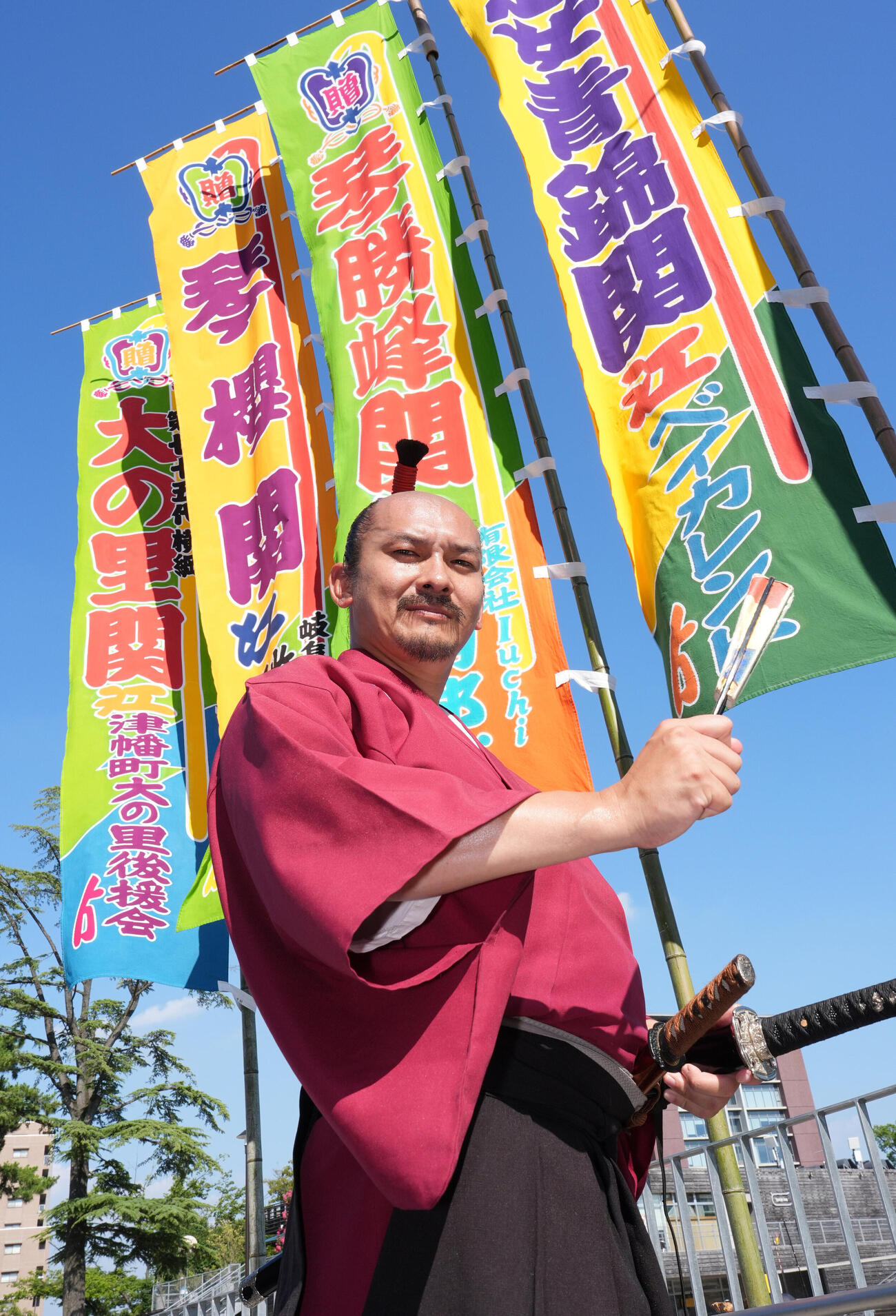 名古屋おもてなし武将隊の織田信長（撮影・森本幸一）
