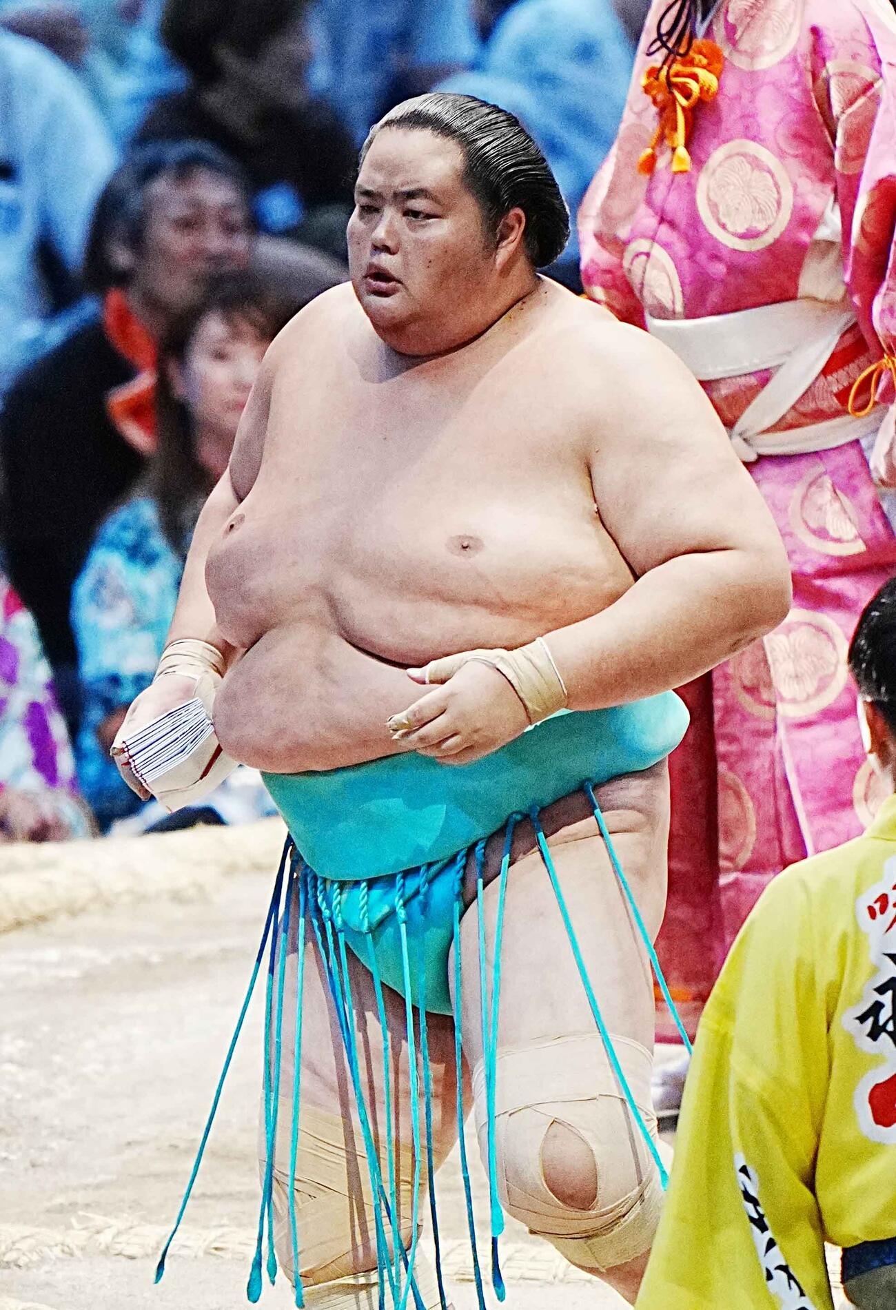 角番を脱出した琴桜（撮影・小沢裕）