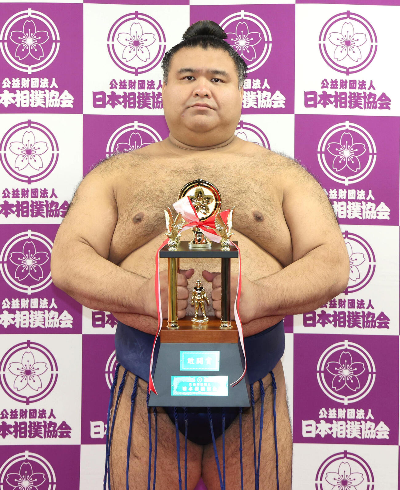 敢闘賞の高安　※※　＝IGアリーナ（代表撮影）＝26日午後6時51分、IGアリーナ（代表撮影）