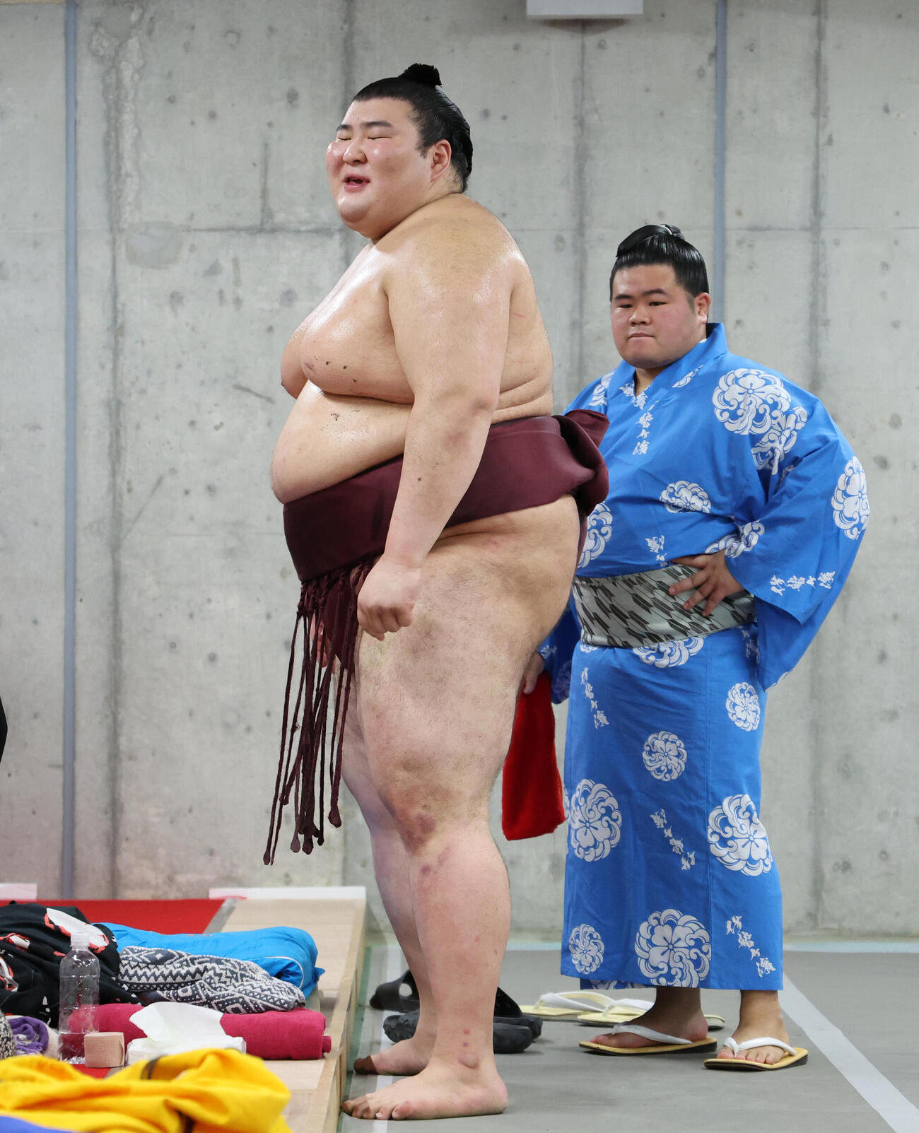 優勝決定戦に敗れた熱海富士（代表撮影）