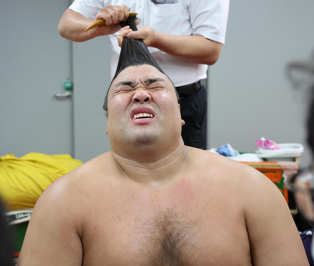 優勝決定戦に敗れた霧島（代表撮影）