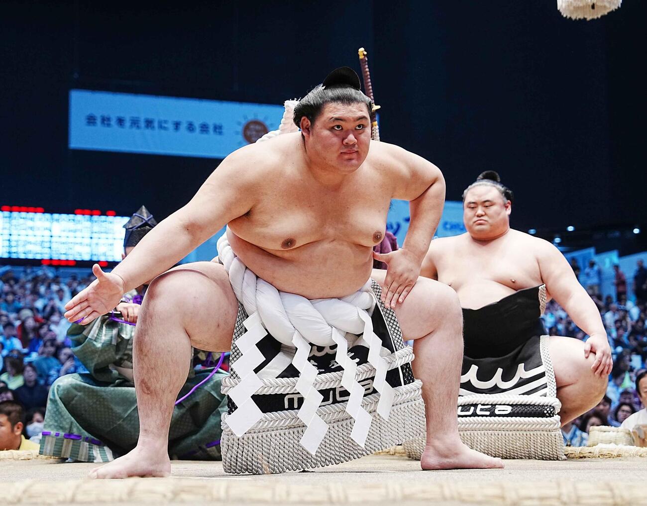横綱土俵入りを披露する大の里（2026年7月撮影）