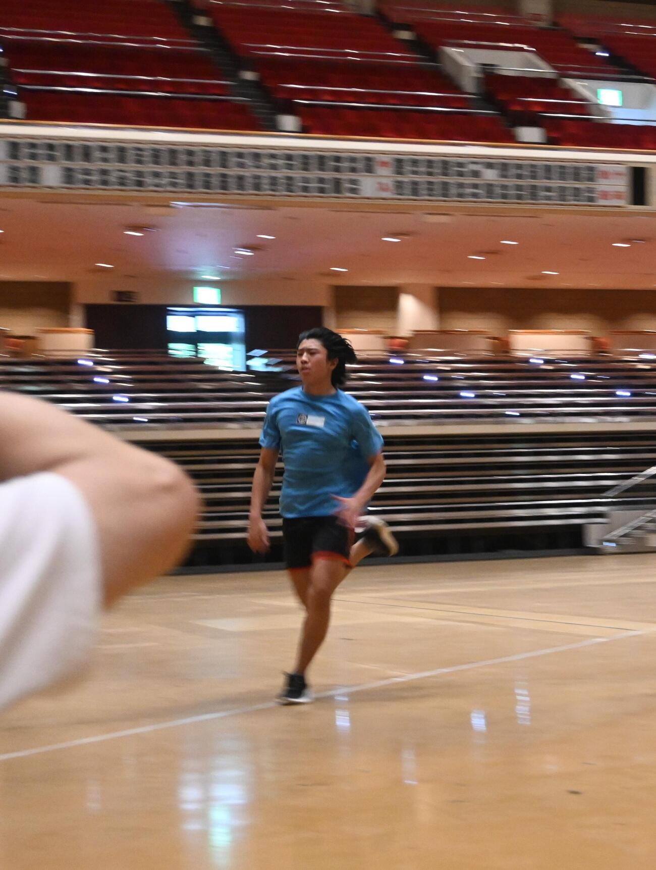 新弟子運動能力検査を受検した新道帝憲