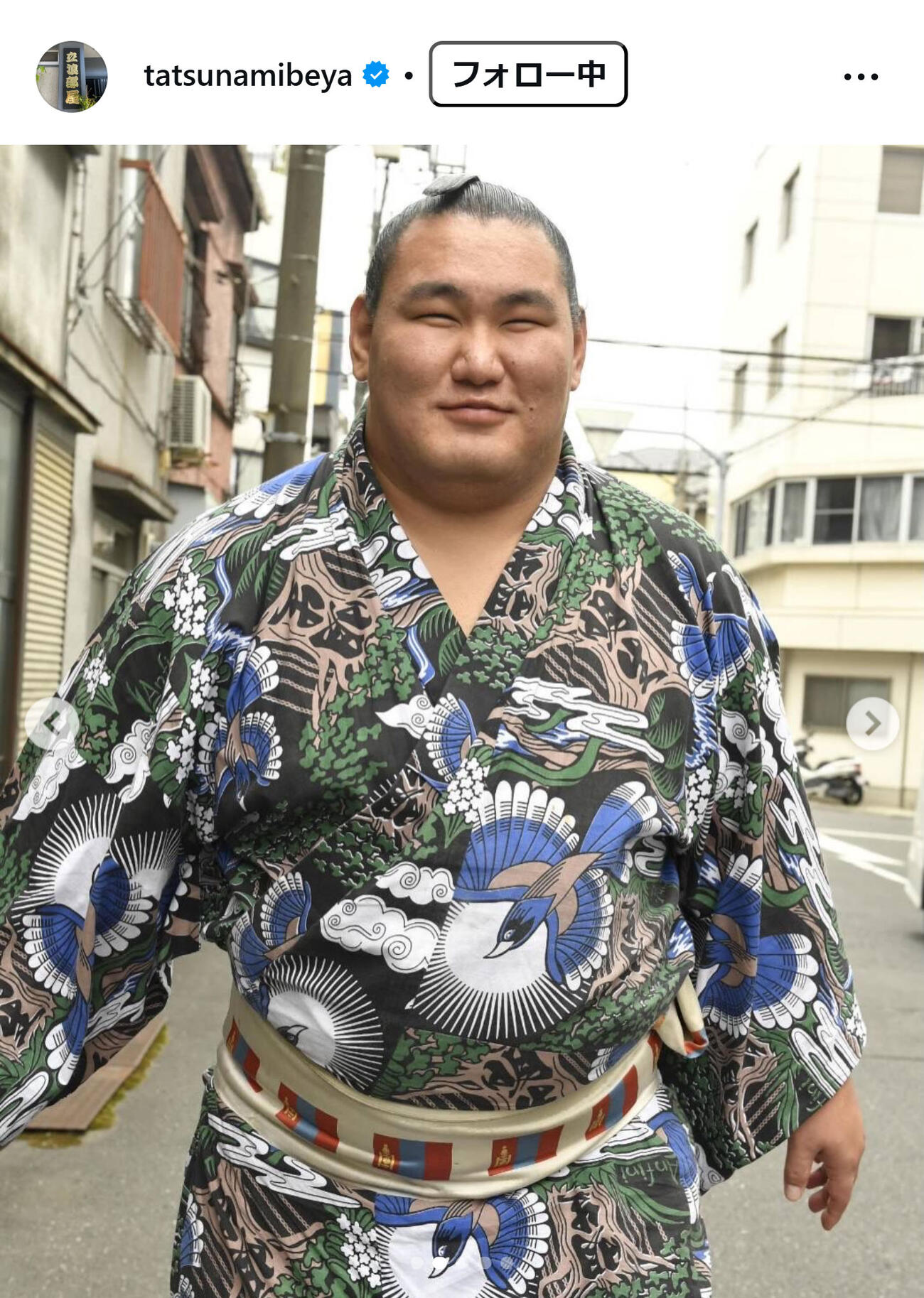 立浪部屋のインスタグラムから