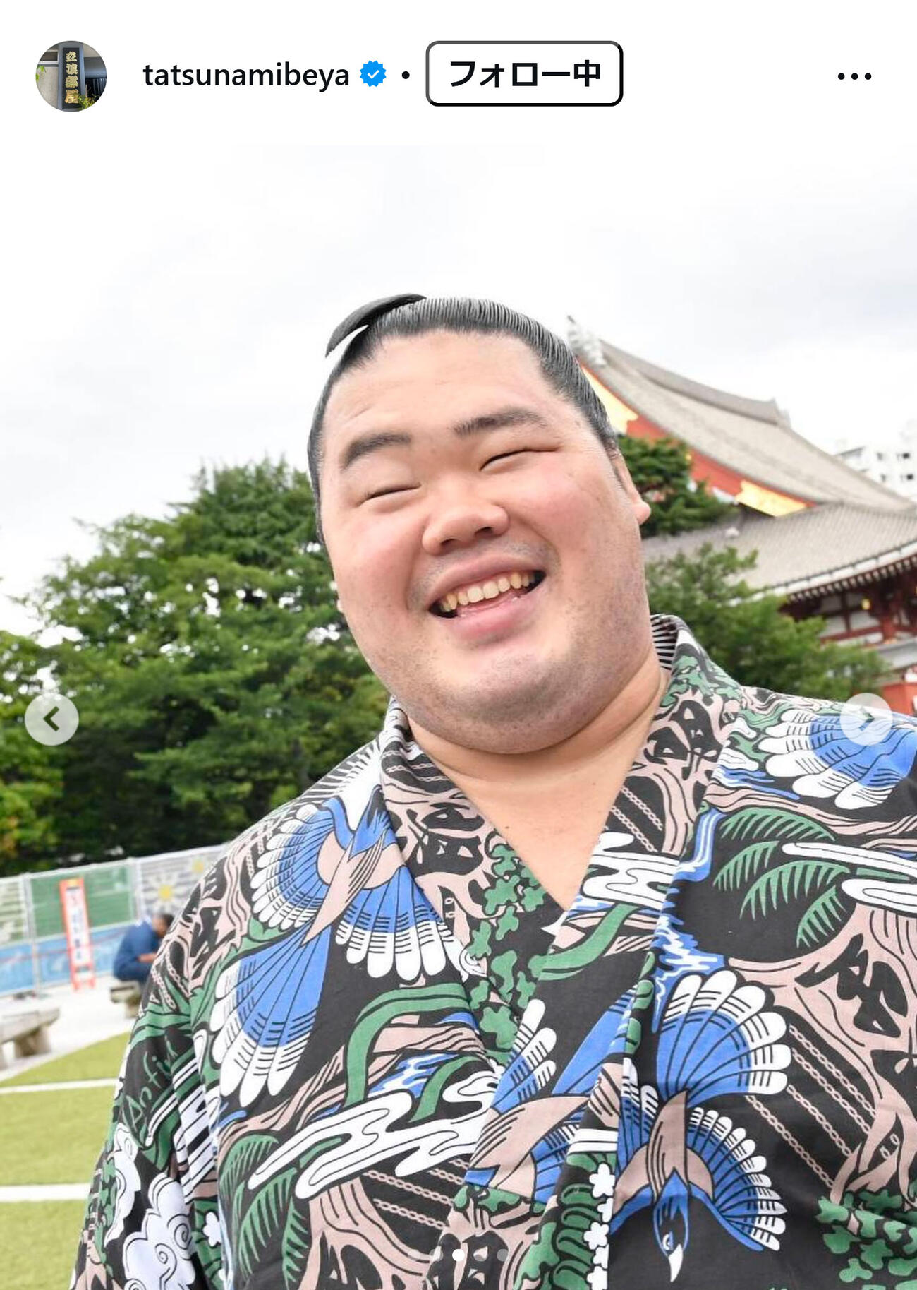 立浪部屋のインスタグラムから