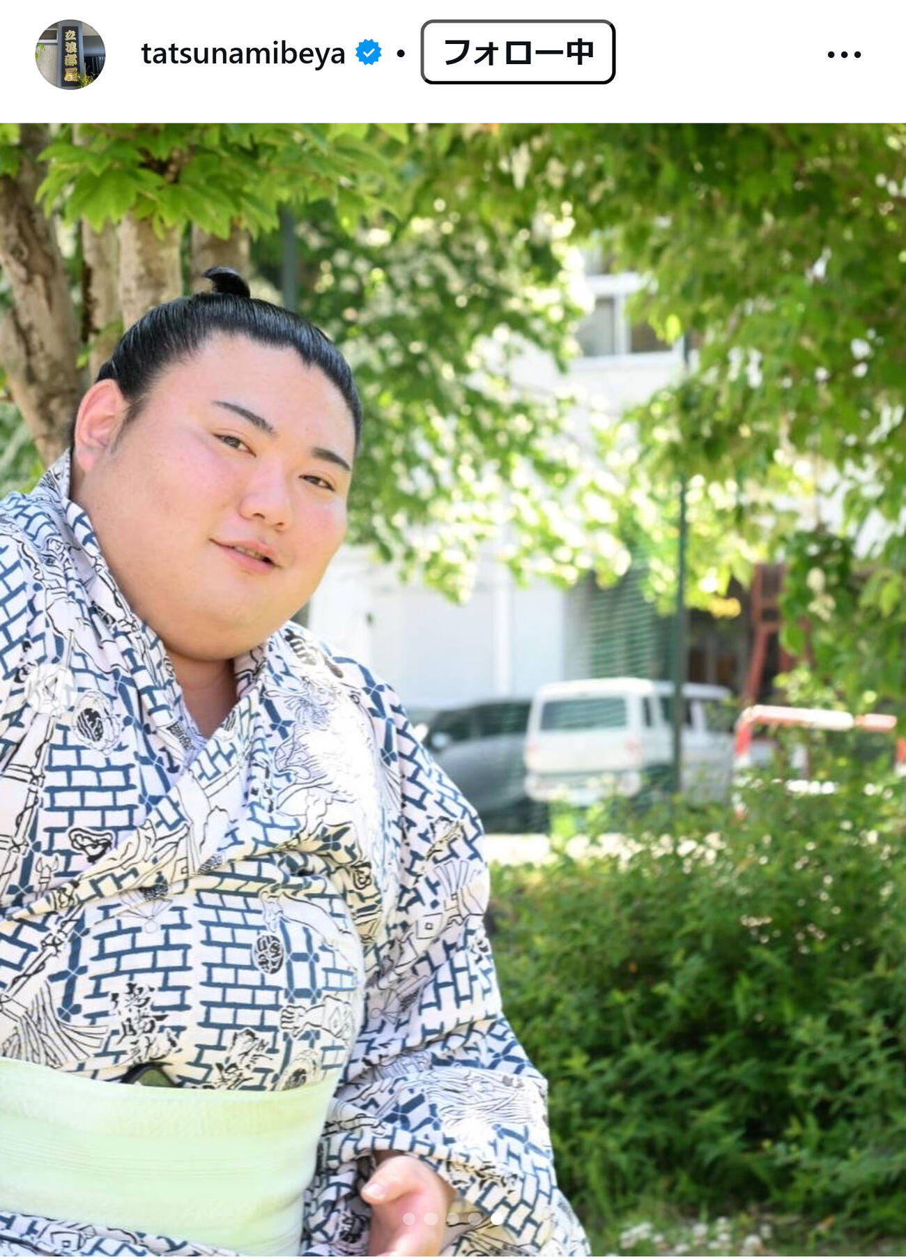 立浪部屋のインスタグラムから