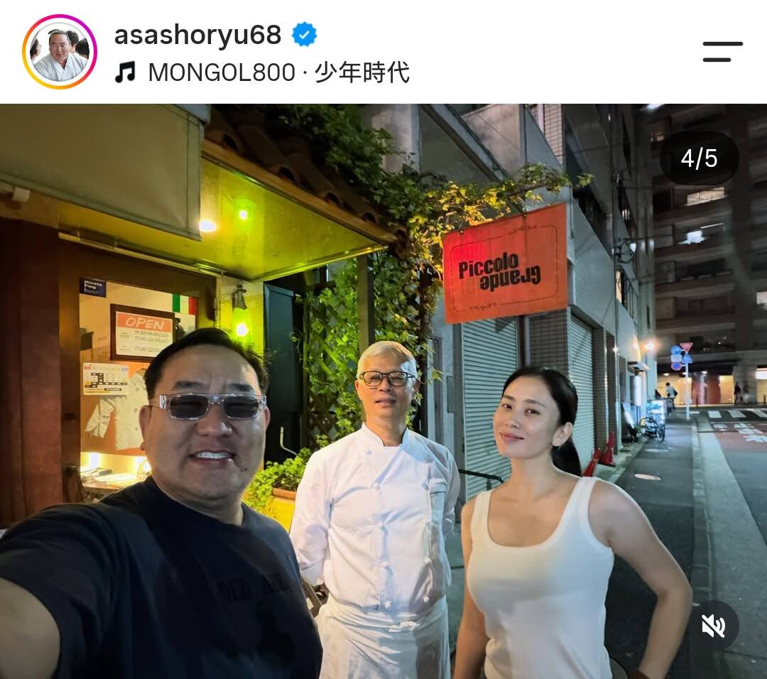 元横綱朝青龍ダグワドルジ氏のインスタグラムから
