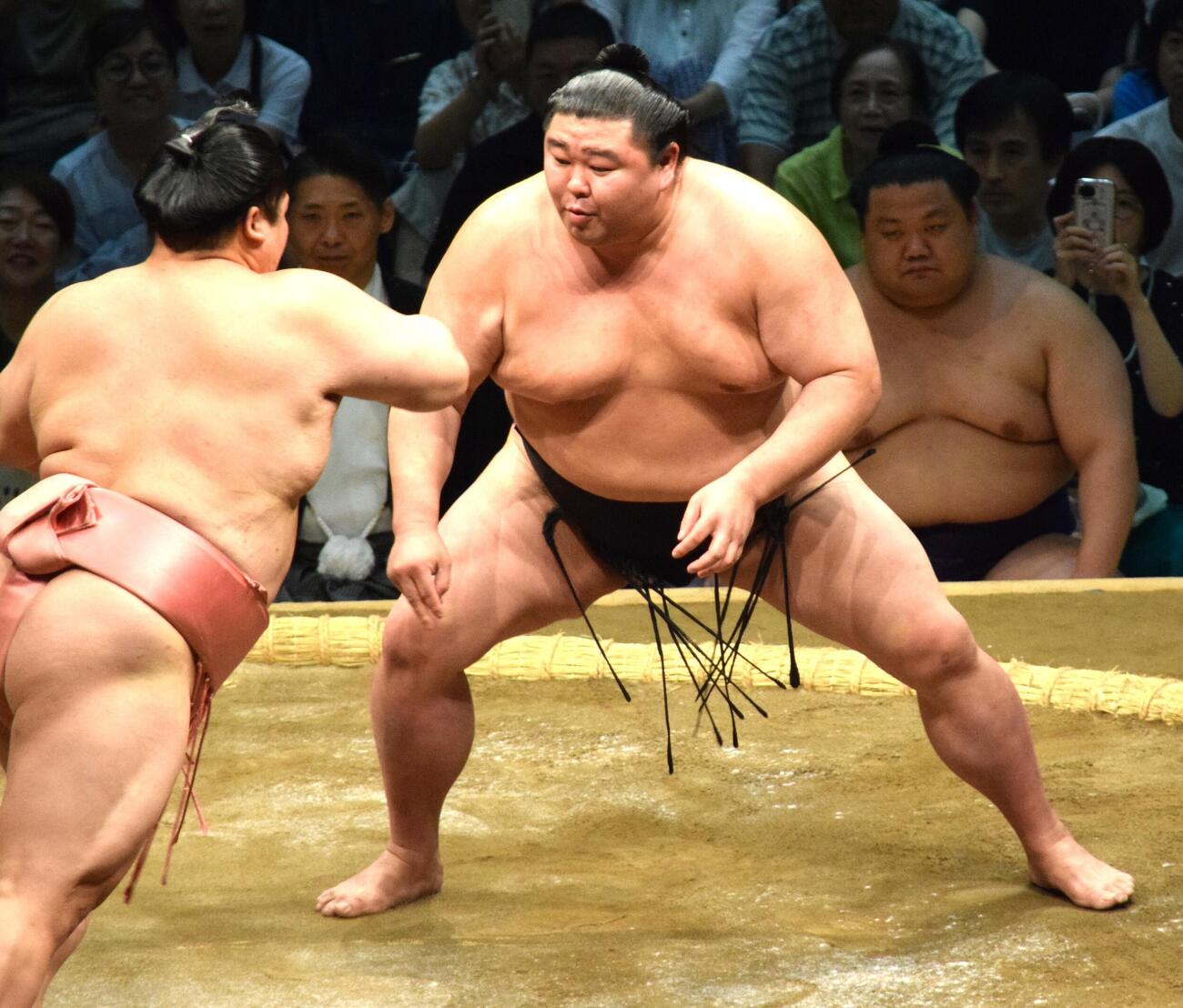 本割で宇良と対戦する正代