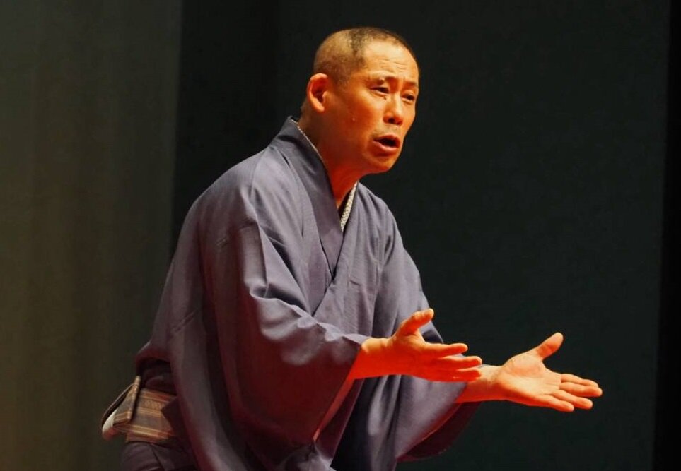 落語大相撲圓雀場所をPRした三遊亭圓雀