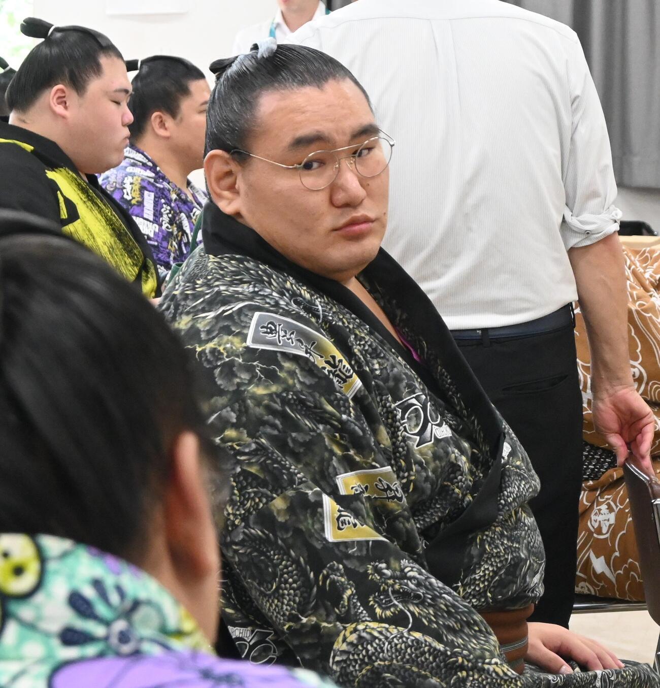 力士会に参加する横綱豊昇龍