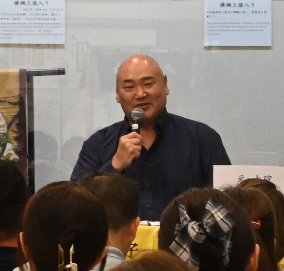 親方トークショーに参加した甲山親方（元幕内大碇）