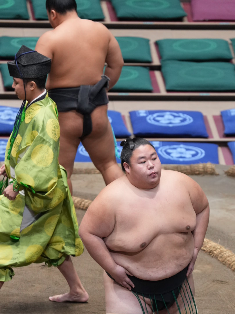 現役最後の取組に臨む黎大丸（撮影・小沢裕）