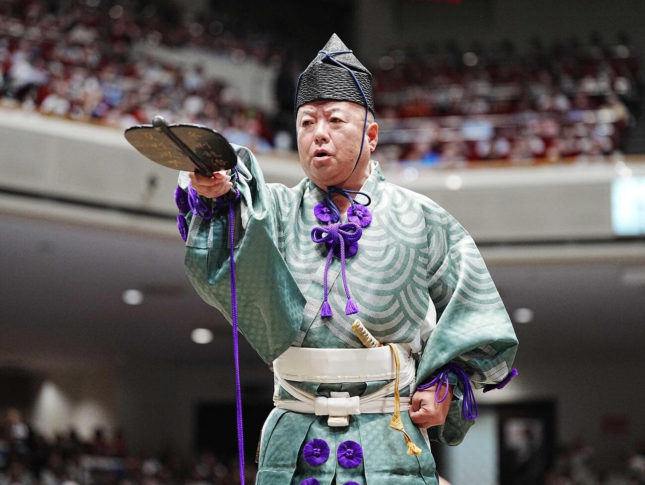 立行司の39代木村庄之助(2026年9月撮影）