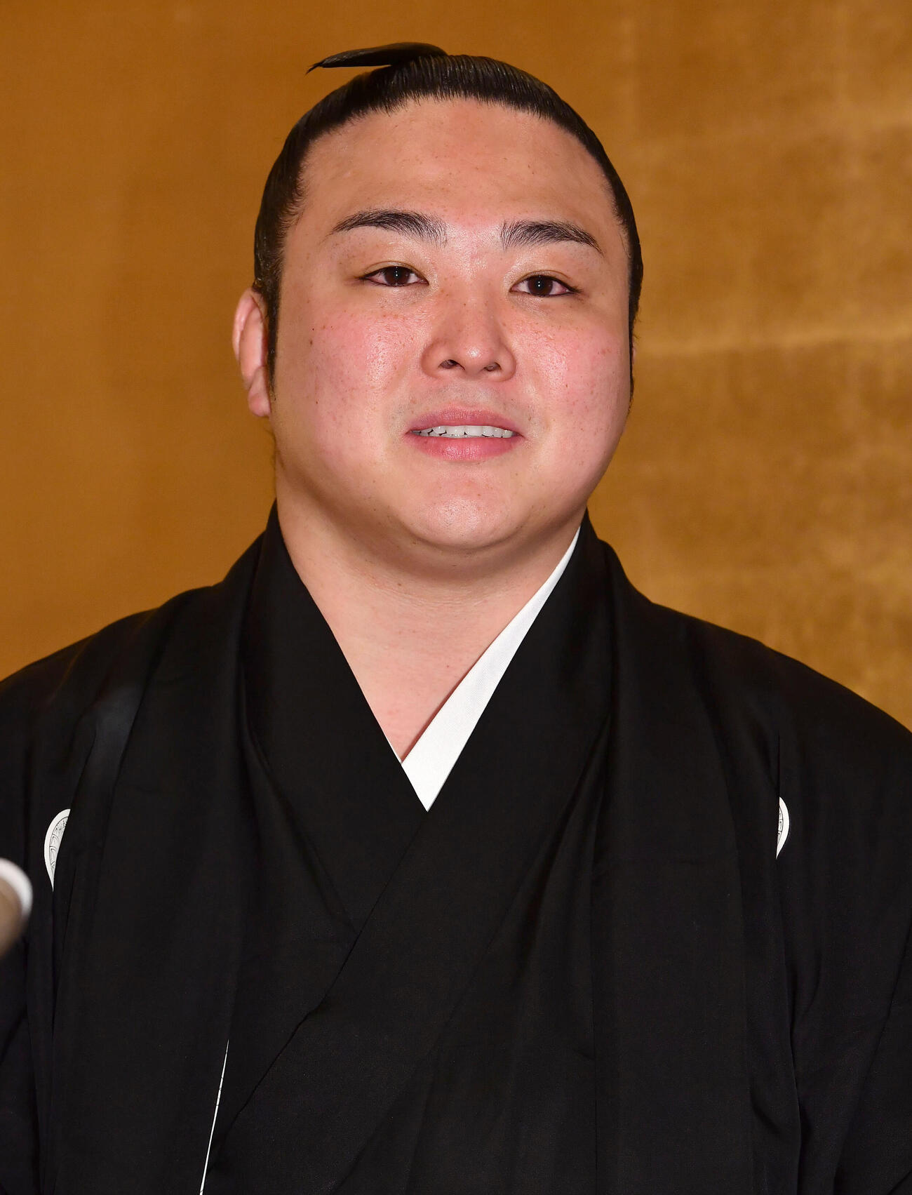 結婚会見を行った炎鵬（撮影・岩下翔太）