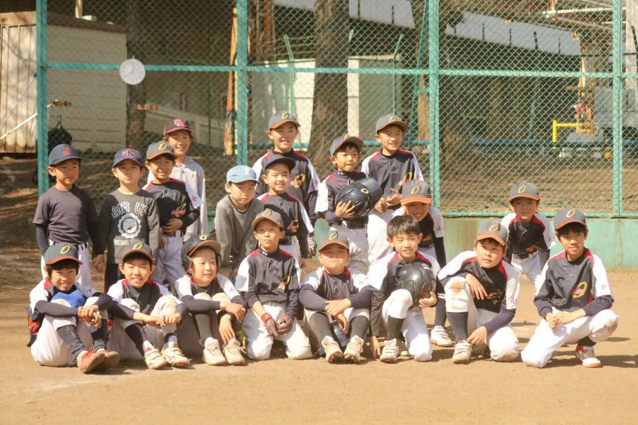 小平小川ベースボールクラブの選手たち