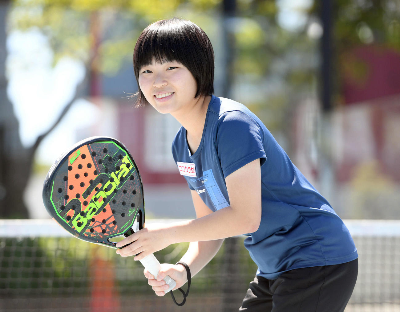 パデル選手・佐藤千文（撮影・たえ見朱実）
