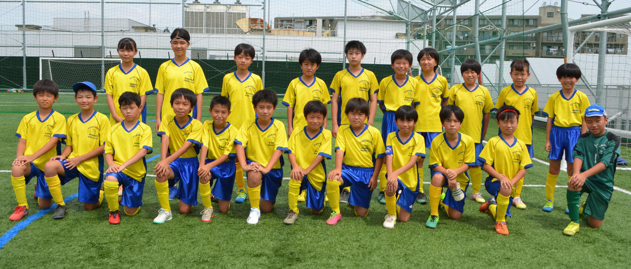 横浜かもめスポーツクラブ6年生チームのメンバー