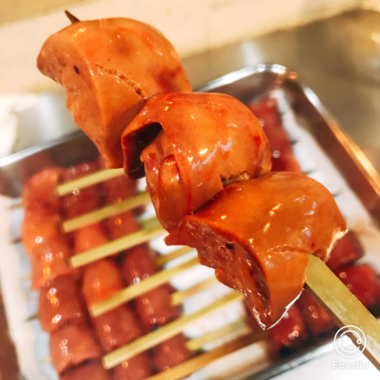 とろける食感の白レバは鮮度が良く、くさみがない
