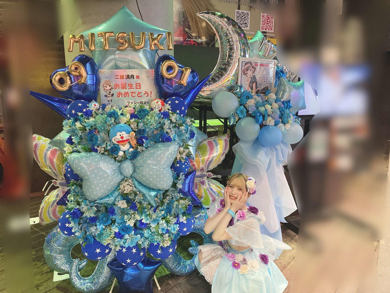 誕生日ライブを行った煌めき☆アンフォレントの二條満月