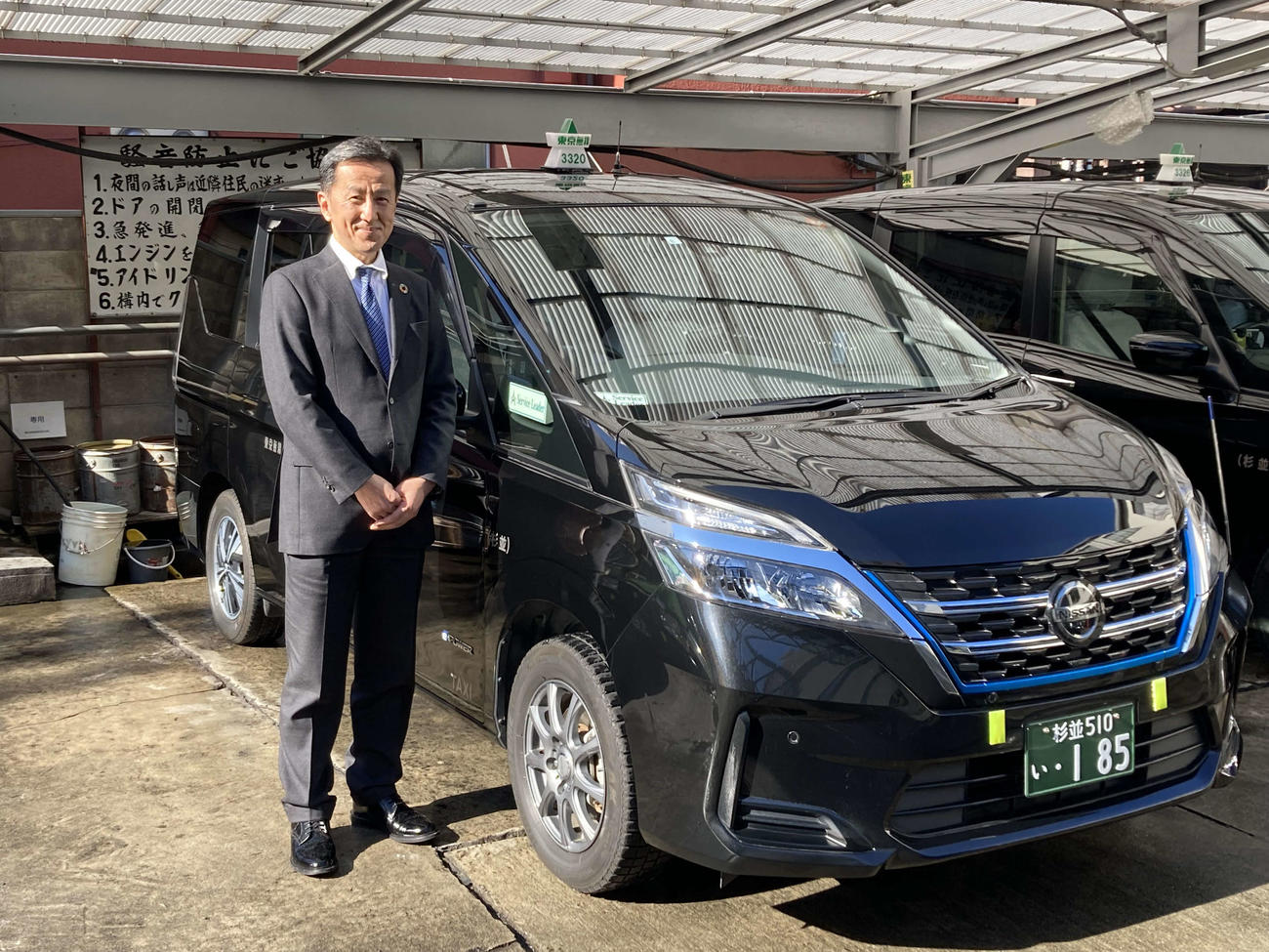 「お客様も乗務員も大切にしたい」と語る田中社長。趣味は会社のクラブにも所属するゴルフ