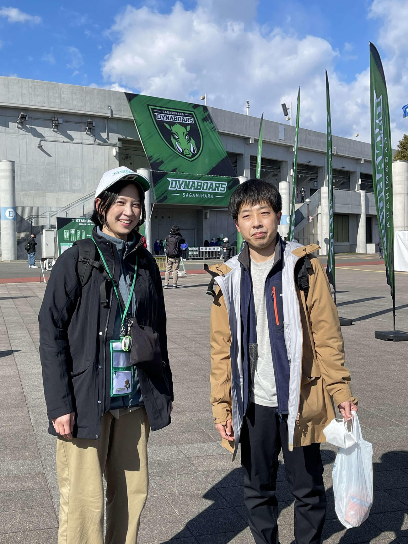 ウオーキングを楽しんだ村越夫妻