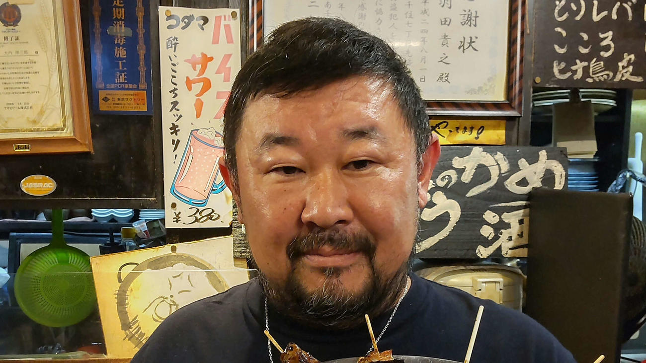 羽田店主との楽しい会話も魅力