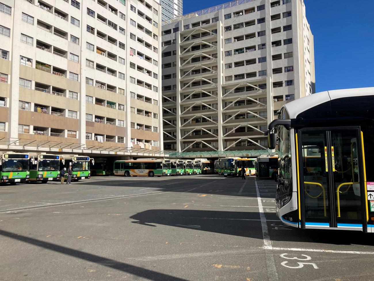 日本初の本格的な野球グラウンドがあったとされる八ツ山下の、現在は都営バス車庫がある付近
