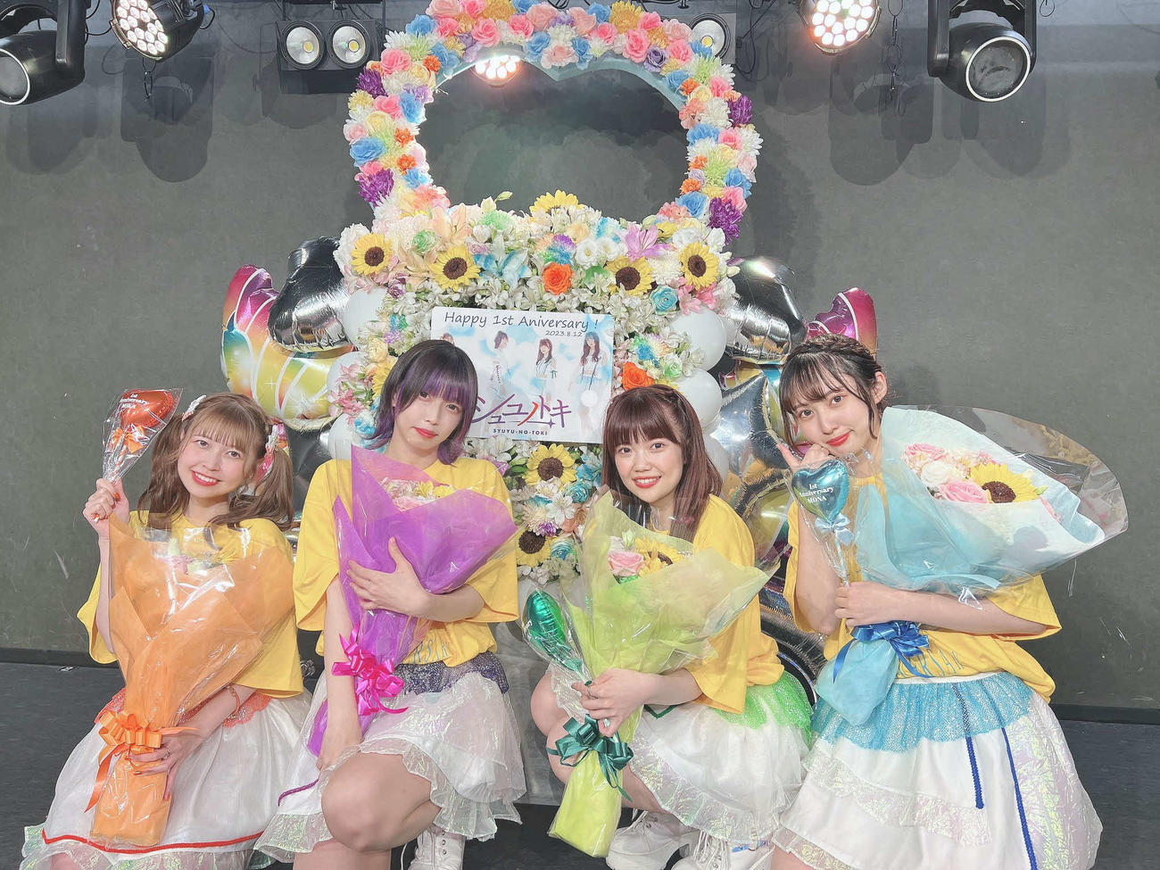 結成1周年記念ライブを開催したシュユノトキ